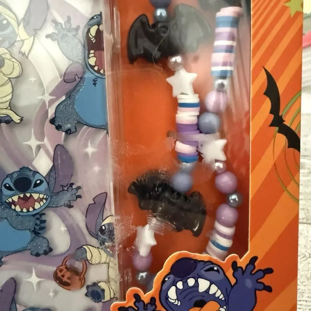 Disney Stitch Halloween Skinnydip iPhone 16 Pro max Hard Case Beaded Strap New